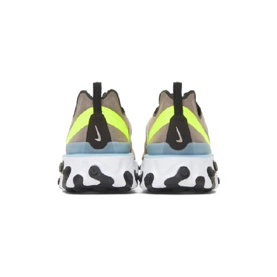 Shop Nike Brown React Element 55 Sneakers In 201pumblkbl