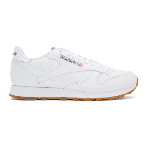 reebok classic white and gum