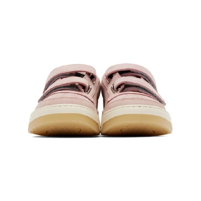 Shop Acne Studios Pink Suede Perey Sneakers In Lilac