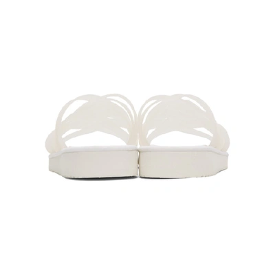 Shop Fumito Ganryu Ssense Exclusive White Silicon Sheet Sandals In 1 White