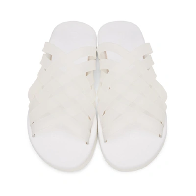 FUMITO GANRYU SSENSE 独家发售白色硅胶凉鞋