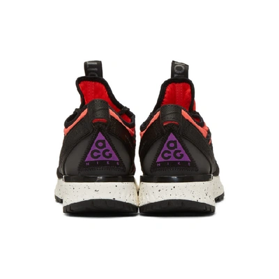 Shop Nike Pink Acg React Terra Gobe Sneakers In 600 Crimson