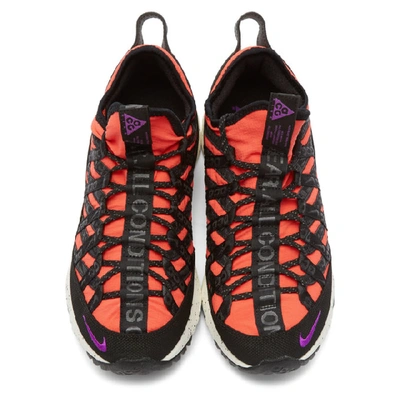 Shop Nike Pink Acg React Terra Gobe Sneakers In 600 Crimson