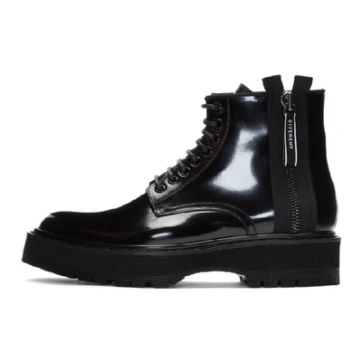 Shop Givenchy Black Camden Utility Boots In 001-blk