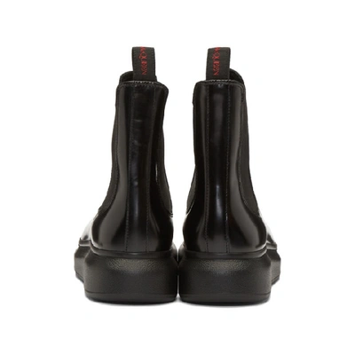 Shop Alexander Mcqueen Black Hybrid Chelsea Boots In 1000 Blkblk
