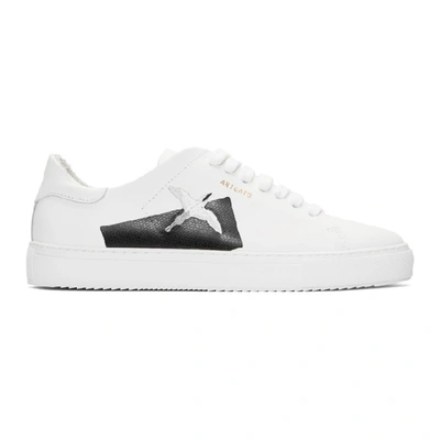 Axel Arigato Clean 90 Taped Bird Leather Low-top Sneakers In White |  ModeSens