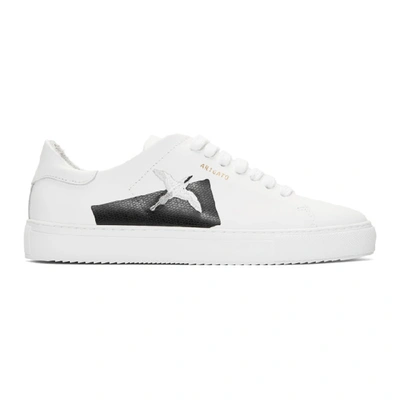 Shop Axel Arigato White Birds Clean 90 Sneakers In Whiteblack