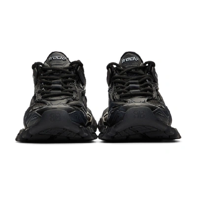 Shop Balenciaga Black Track.2 Open Sneakers In 1000 Black