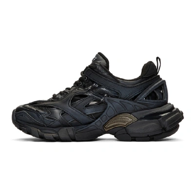 Balenciaga Track.2 Open Sneakers In Black | ModeSens