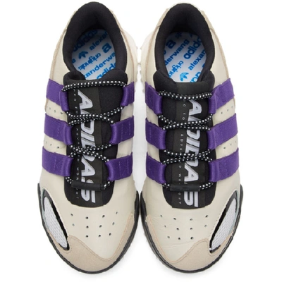 Shop Adidas Originals By Alexander Wang White And Purple Wangbody Run Sneakers In Wht/purple