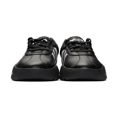 Shop Y-3 Black Tangutsu Football Sneakers In Black/white/black