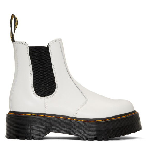 2976 white chelsea quad boots