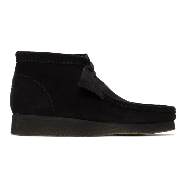 clarks originals wallabee black suede
