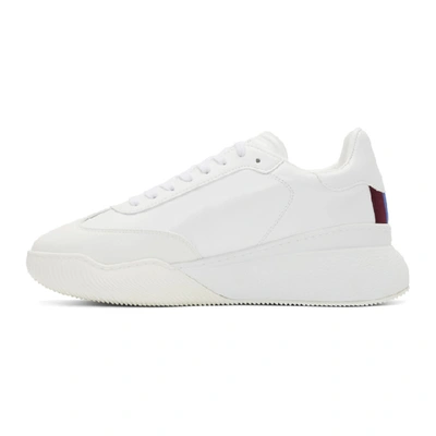 Shop Stella Mccartney White Loop Lace-up Sneakers In 9043 White