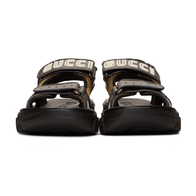 Shop Gucci Grey Reflective Sega Aguru Sandals In 1265 Reflec