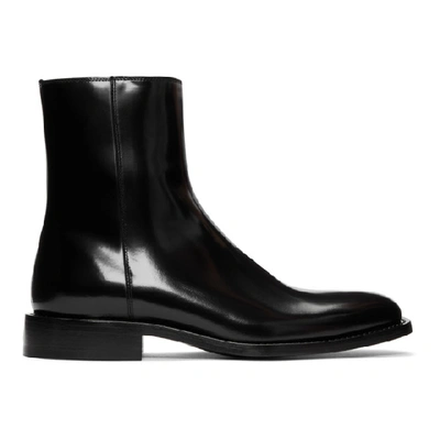 Shop Balenciaga Black Rim Boots In 1000 Black