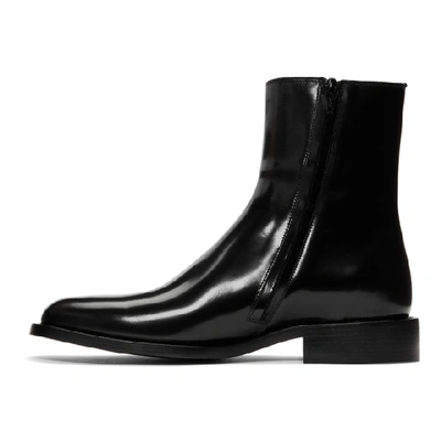 Shop Balenciaga Black Rim Boots In 1000 Black