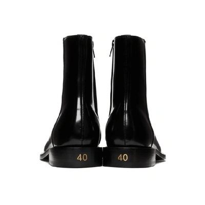 Shop Balenciaga Black Rim Boots In 1000 Black