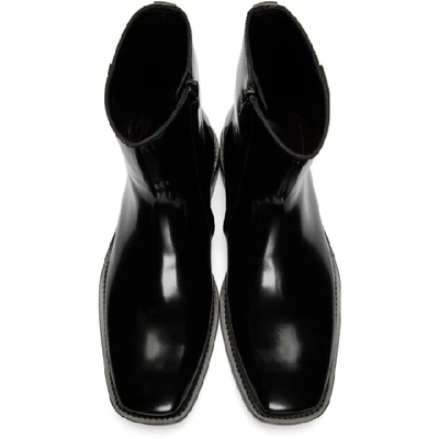 Shop Balenciaga Black Rim Boots In 1000 Black