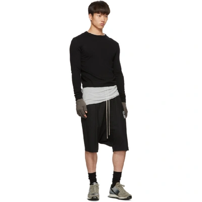 Shop Rick Owens Grey And Silver New Vintage Runner Sneakers