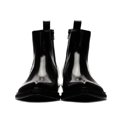 Shop Balenciaga Black Santiag Boots
