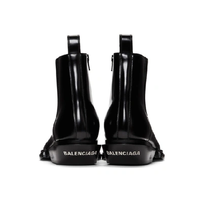 Shop Balenciaga Black Santiag Boots