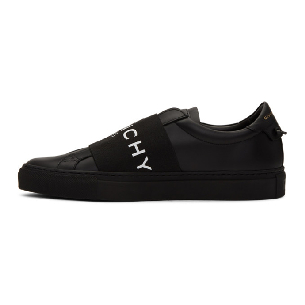 givenchy black elastic urban knots sneakers