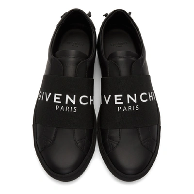 Shop Givenchy Black Elastic Urban Knots Sneakers
