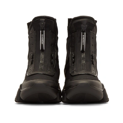 Shop Givenchy Black Jaw High Sneakers In 001 Black