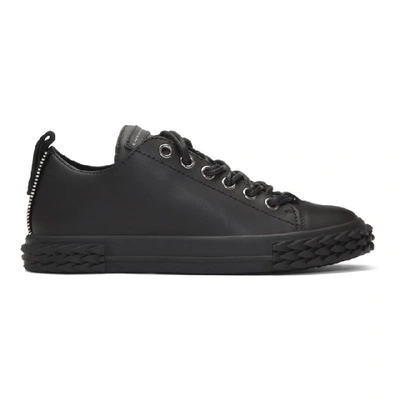 Shop Giuseppe Zanotti Black Blabber Low-top Sneakers