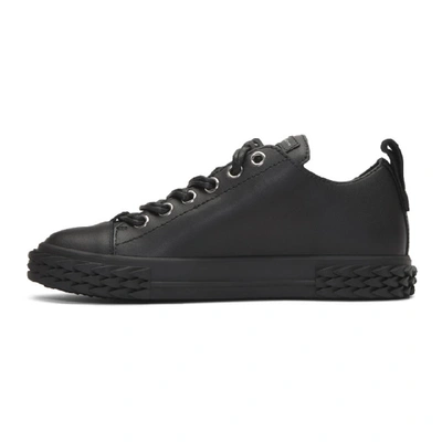 Shop Giuseppe Zanotti Black Blabber Low-top Sneakers