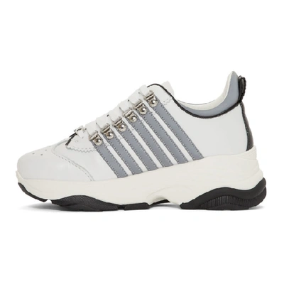 Shop Dsquared2 White Bumpy 251 Sneakers In M182bianco