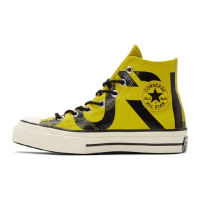 Shop Converse Yellow Leather Chuck 70 High Sneakers