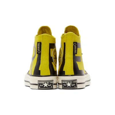 Shop Converse Yellow Leather Chuck 70 High Sneakers