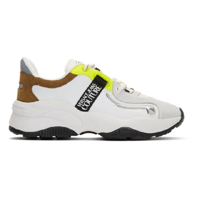 Shop Versace Jeans Couture White Monster Sole Sneakers