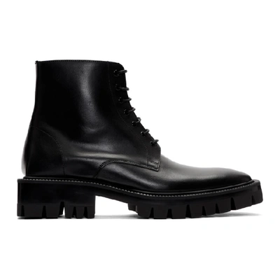 Shop Balenciaga Black Outdoor Rim Boots