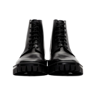 Shop Balenciaga Black Outdoor Rim Boots