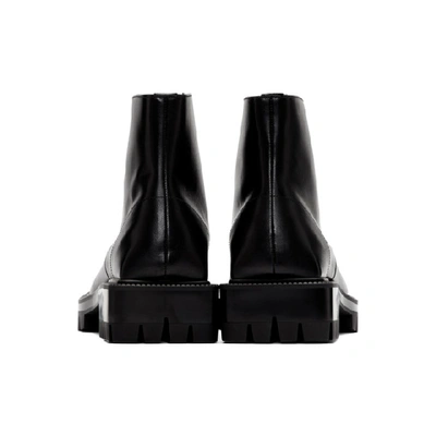 Shop Balenciaga Black Outdoor Rim Boots