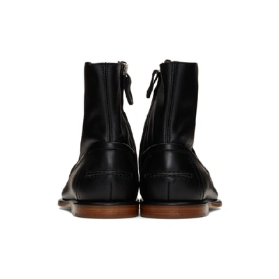 Shop Loewe Black Loafer Boots In 1100black