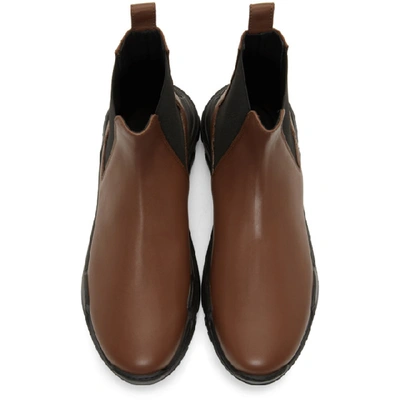 Shop Tibi Ssense Exclusive Brown Diego Glove Boots