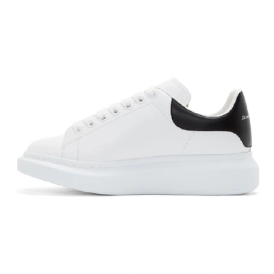 Shop Alexander Mcqueen White And Black Beetle Oversized Sneakers In 9580 Whtblk