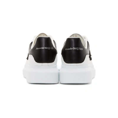 Shop Alexander Mcqueen White And Black Beetle Oversized Sneakers In 9580 Whtblk