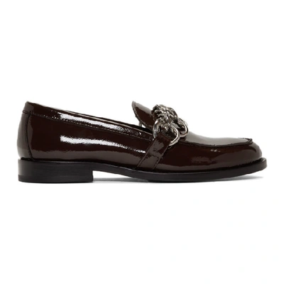 Shop Hope Brown Patent Patty Chain Loafers