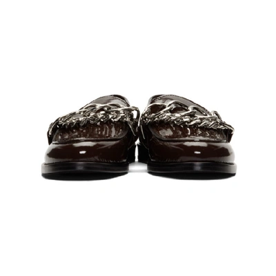 Shop Hope Brown Patent Patty Chain Loafers