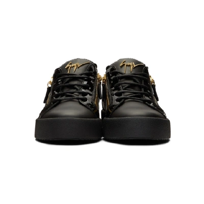 Shop Giuseppe Zanotti Black May London Frankie Sneakers In Birel Nero