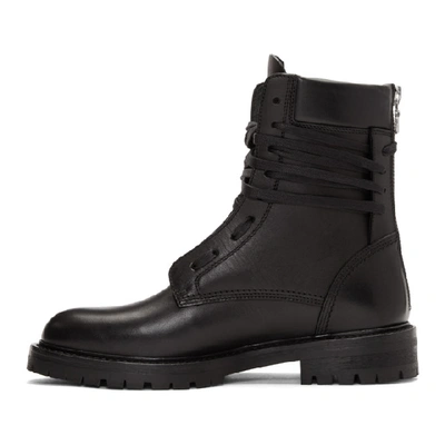 Shop Amiri Black Combat Boots