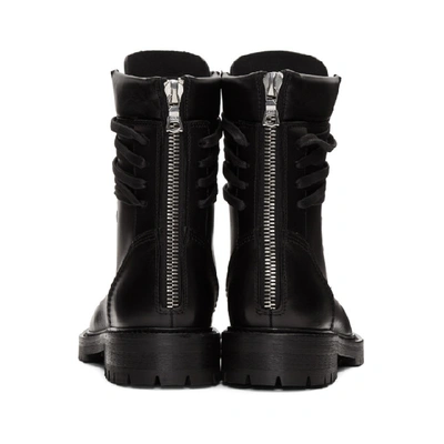 Shop Amiri Black Combat Boots