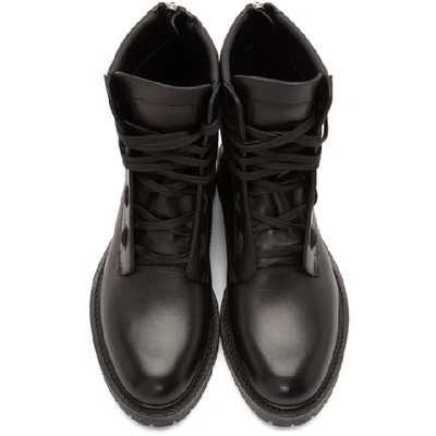 Shop Amiri Black Combat Boots