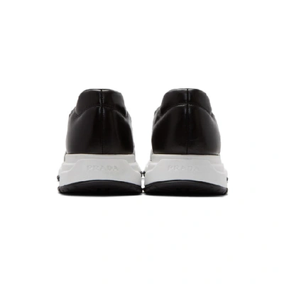 Shop Prada Black Sport Sneakers In Nero/bianco