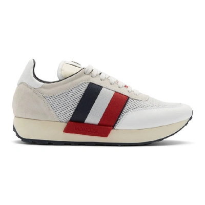 Shop Moncler White Horace Sneakers In 002 White